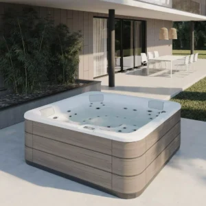 Spa Balance E con mobile infinity, interno bianco e copertura