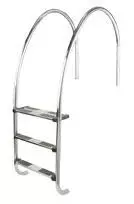 Scala Piscina Bordo Sfioro Inox AISI 316 a 4 gradini